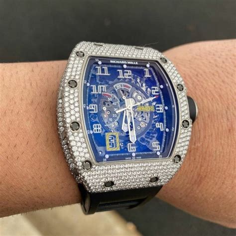 diamond richard mille|richard mille iced out.